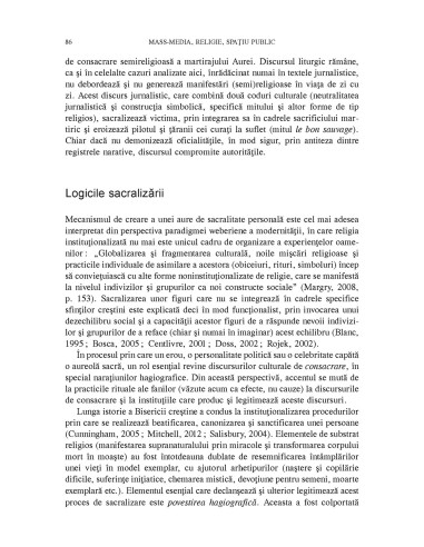 Mass-media, religie, spaţiu public Mass-media, religie, spaţiu public