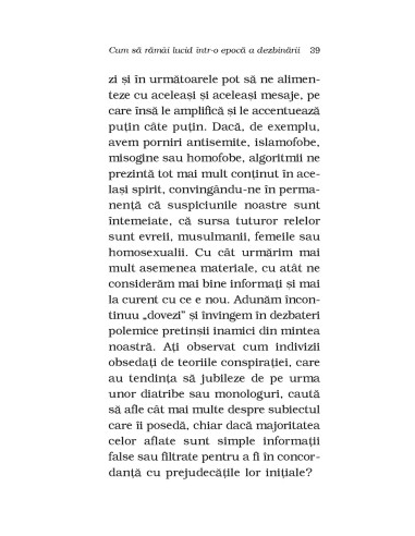 Cum să rămâi lucid într-o epocă a... Cum să rămâi lucid într-o epocă a...