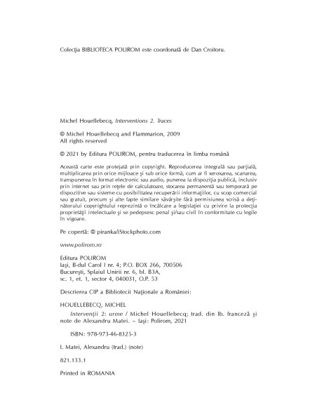 Intervenţii 2. Urme