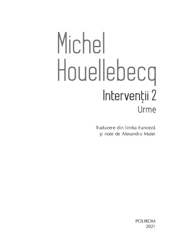 Intervenţii 2. Urme