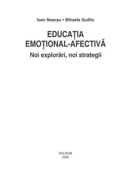 Educaţia emoţional-afectivă