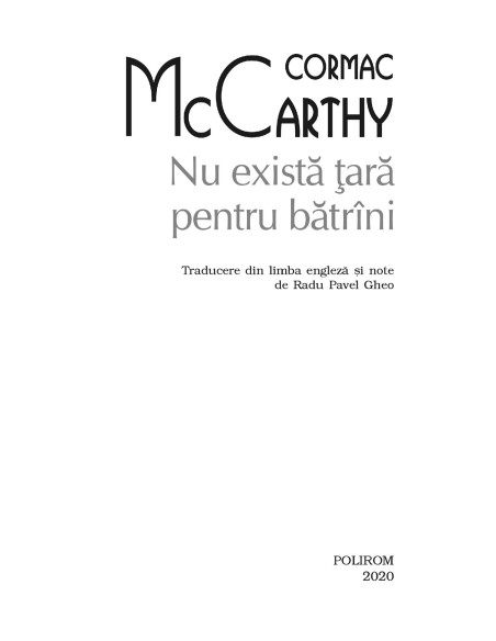 Nu există ţară pentru bătrîni