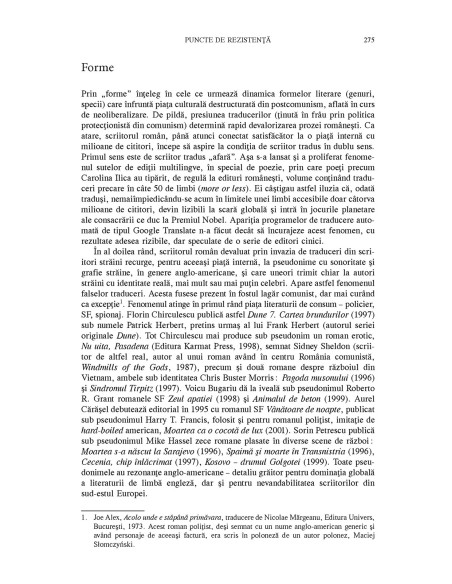 Istoria literaturii române contemporane 1990-2020