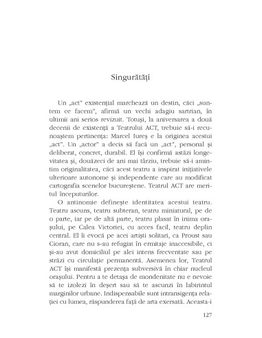 Viaţă şi teatru pe Scena lumii