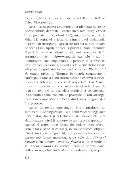 Viaţă şi teatru pe Scena lumii