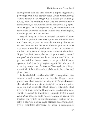 Viaţă şi teatru pe Scena lumii