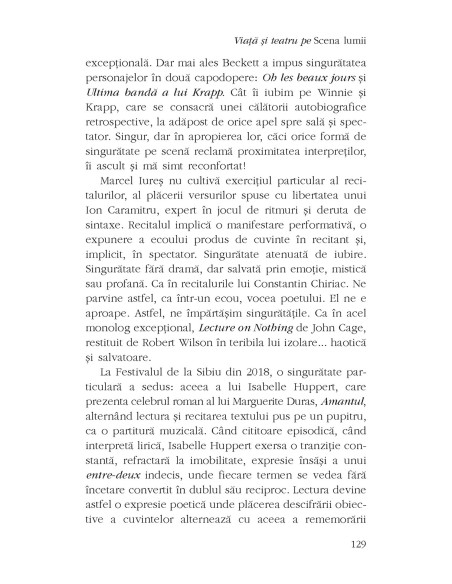 Viaţă şi teatru pe Scena lumii