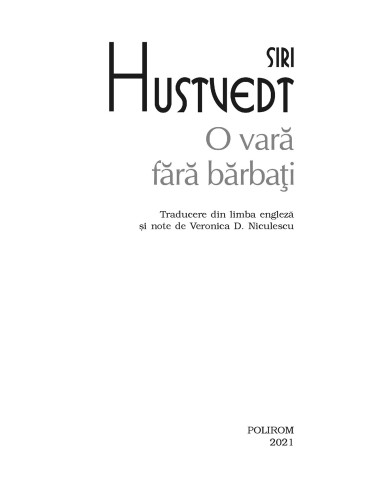 O vară fără bărbați O vară fără bărbați