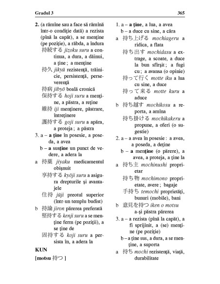 Dicţionar japonez-român de Kyōiku Kanji