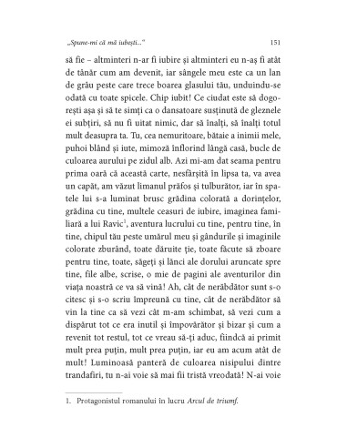 Spune-mi că mă iubeşti... Erich Maria...