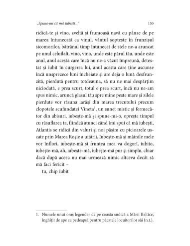 Spune-mi că mă iubeşti... Erich Maria...