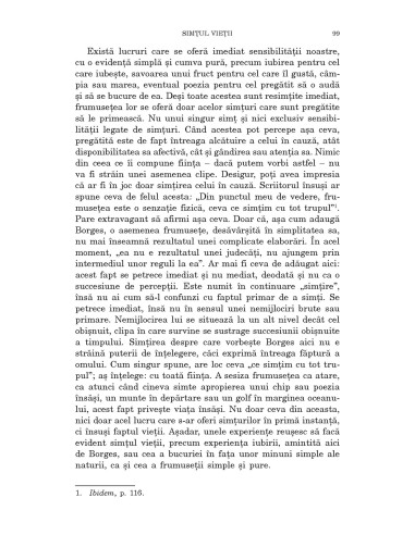 Despre simţul vieţii