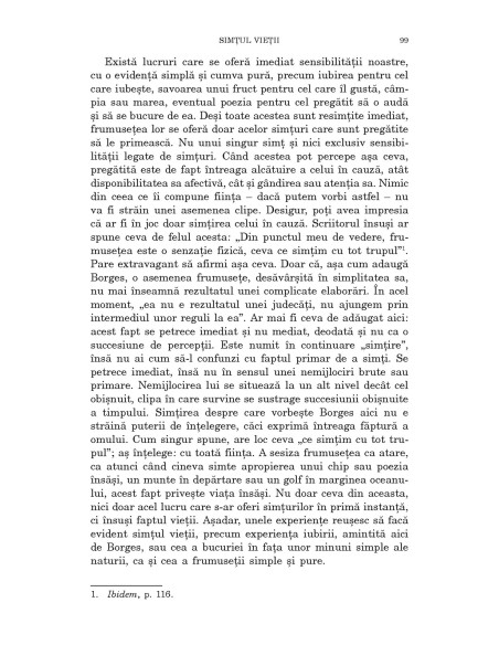 Despre simţul vieţii