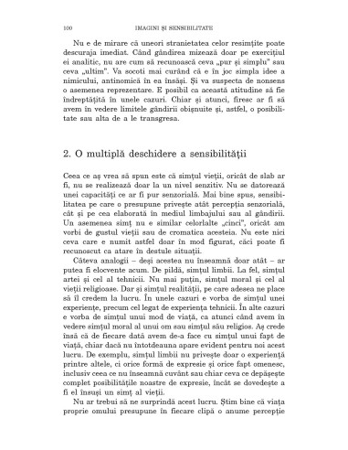 Despre simţul vieţii