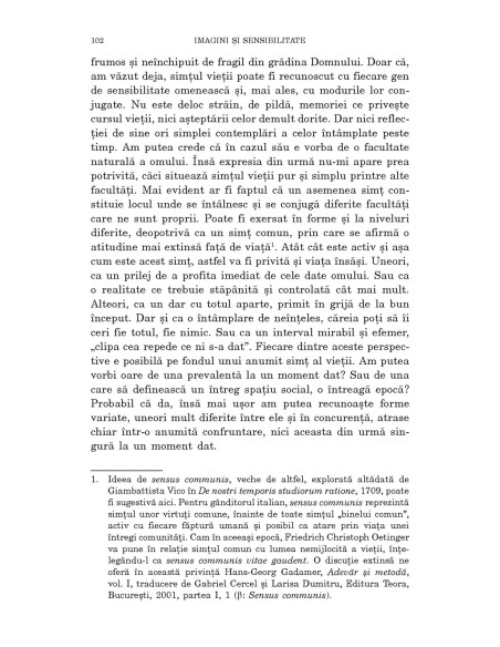 Despre simţul vieţii