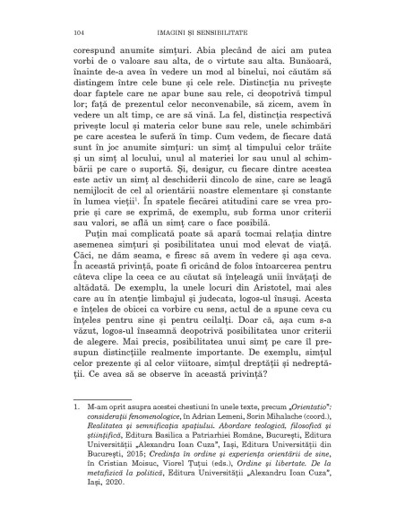 Despre simţul vieţii