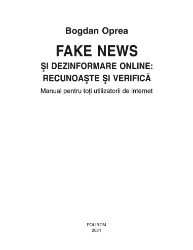 Fake news şi dezinformare online:... Fake news şi dezinformare online:...