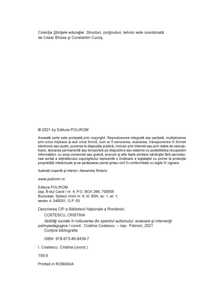 Abilităţi sociale în tulburarea din spectrul autismului