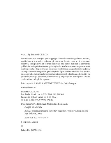 Rusia, o ecuaţie complicată Rusia, o ecuaţie complicată
