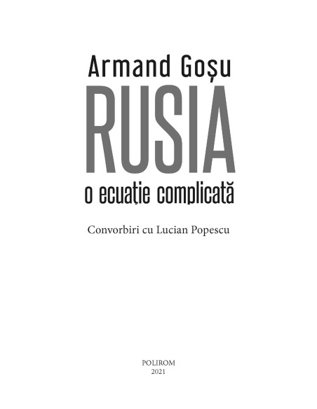 Rusia, o ecuaţie complicată