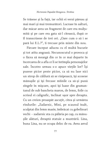 Hortensia Papadat-Bengescu. Străina