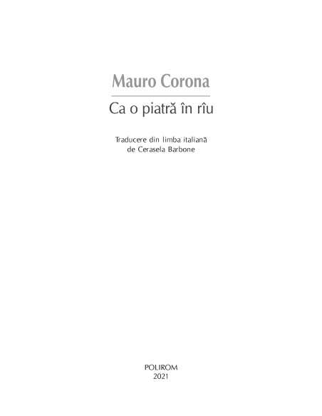 Ca o piatră în rîu