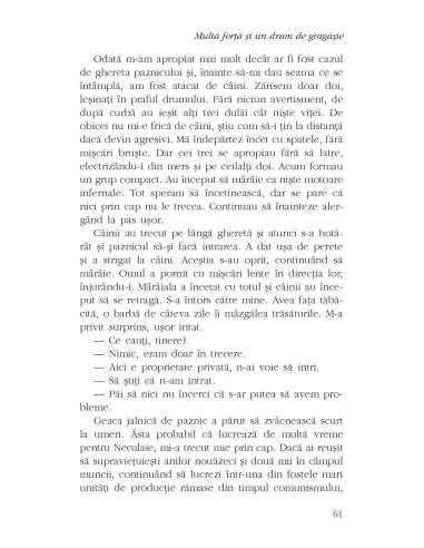 Multă forţă şi un dram de gingăşie Multă forţă şi un dram de gingăşie