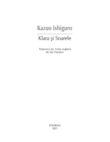 Klara și Soarele Klara și Soarele