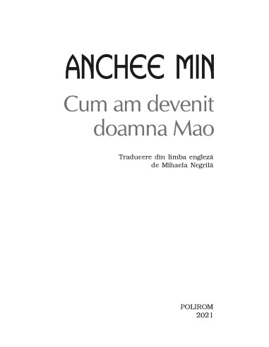 Cum am devenit doamna Mao Cum am devenit doamna Mao