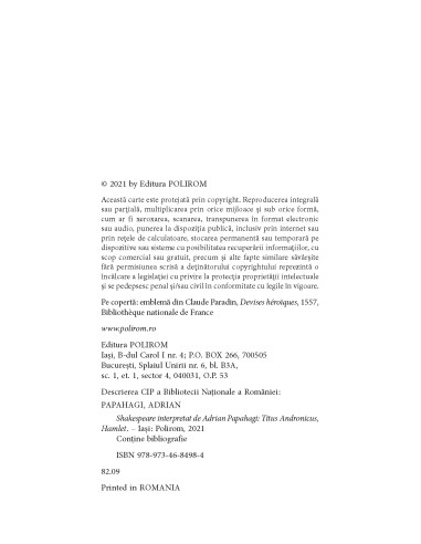 Shakespeare interpretat de Adrian...