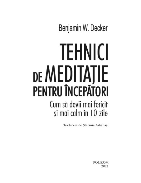 Tehnici de meditaţie pentru începători