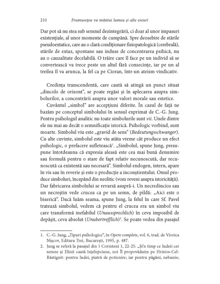 Frumuseţea va mîntui lumea şi alte eseuri