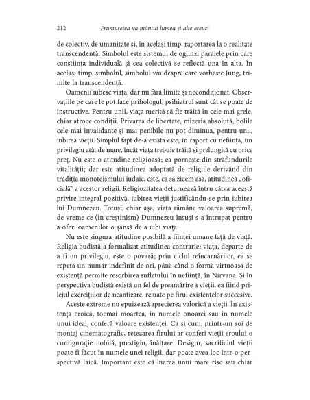 Frumuseţea va mîntui lumea şi alte eseuri