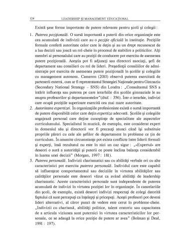 Leadership şi management educaţional Leadership şi management educaţional