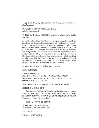 Făuritorul * Ficţiuni * Memoria lui... Făuritorul * Ficţiuni * Memoria lui...