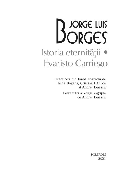 Istoria eternităţii * Evaristo Carriego