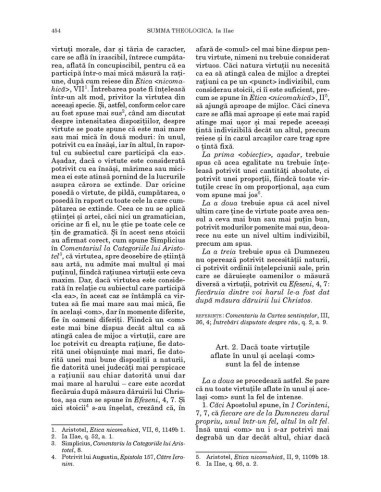 Summa theologica. Volumul II Summa theologica. Volumul II