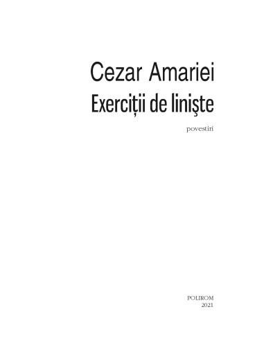 Exerciţii de linişte Exerciţii de linişte