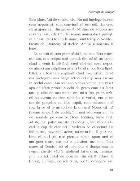 Exerciţii de linişte