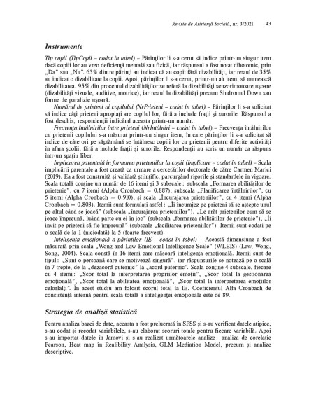 Revista de asistenţă socială. Nr. 3/2021