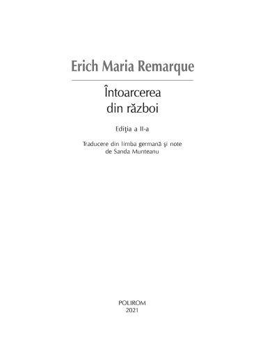 Întoarcerea din război