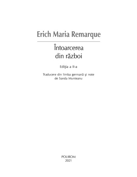 Întoarcerea din război