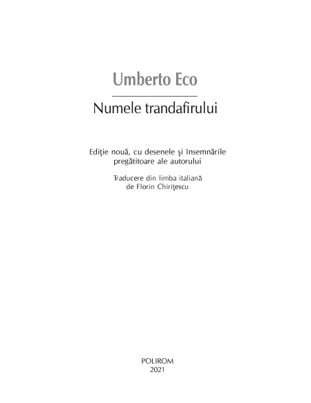 Numele trandafirului