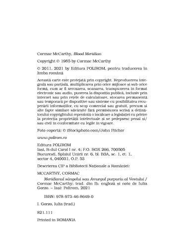 Meridianul sângelui Meridianul sângelui