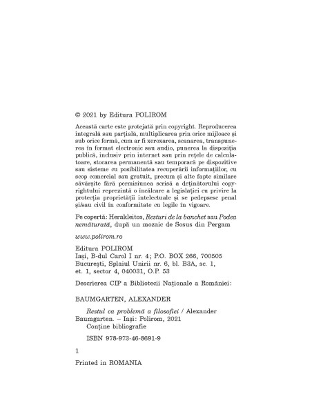 Restul ca problemă a filosofiei