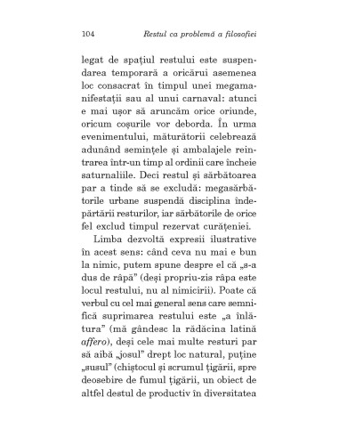 Restul ca problemă a filosofiei