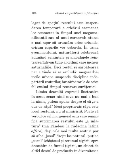Restul ca problemă a filosofiei