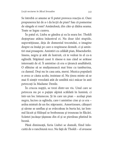 Lecţii nocturne în Micul Ierusalim