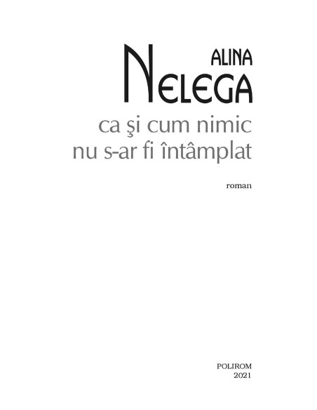 ca şi cum nimic nu s-ar fi întâmplat