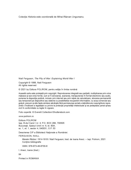 Marele Război. 1914-1918